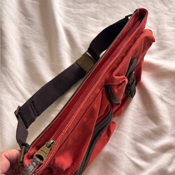 Matt & Nat Red and Black Travel Bag with Adjustable Strap - Picture 7 of 9